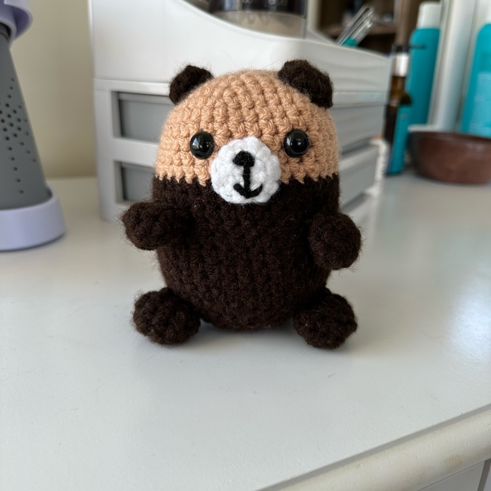 Handmade Knit Otter